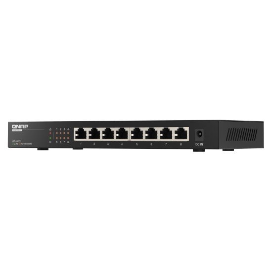 QNAP QSW-1108-8T commutateur réseau Non-géré 2.5G Ethernet (100/1000/2500) Noir