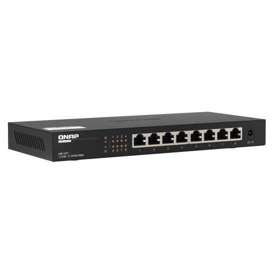 QNAP QSW-1108-8T commutateur réseau Non-géré 2.5G Ethernet (100/1000/2500) Noir