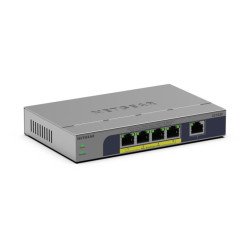 NETGEAR GS105P Non-géré Gigabit Ethernet (10/100/1000) Connexion Ethernet POE Montage sur le bureau ou sur le mur Gris NETGEAR GS105P Non-géré Gigabit Ethernet (10/100/1000) Connexion Ethernet POE Montage sur le bureau ou sur le mur Gris