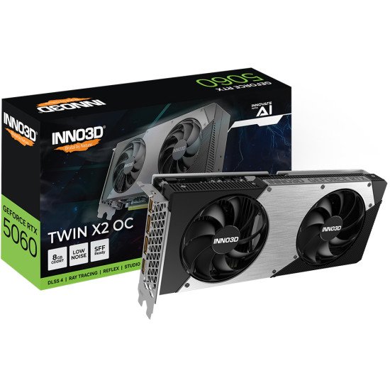 INNO3D GeForce RTX 5060 Twin X2 OC NVIDIA 8 Go GDDR7