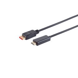 S/CONN maximum connectivity 10-71035 câble vidéo et adaptateur 2 m DisplayPort HDMI Type A (Standard) Noir
