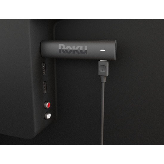 Roku Streaming Stick 4K HDMI 4K Ultra HD Noir