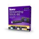 Roku Streaming Stick 4K HDMI 4K Ultra HD Noir