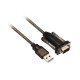 ACT AC6000 câble Série Noir 1,5 m USB Type-A DB-9