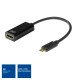 ACT AC7305 câble vidéo et adaptateur 0,15 m USB Type-C HDMI Type A (Standard) Noir