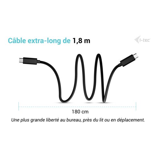 i-tec USB-C Charging Cable 1.8m