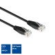 ACT AC4002 câble de réseau Noir 2 m Cat6 U/UTP (UTP)