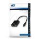 ACT AC7320 câble vidéo et adaptateur 0,15 m USB Type-C DisplayPort Noir