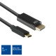ACT AC7325 câble vidéo et adaptateur 2 m USB Type-C DisplayPort Noir