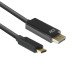 ACT AC7325 câble vidéo et adaptateur 2 m USB Type-C DisplayPort Noir