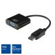 ACT AC7515 câble vidéo et adaptateur 0,15 m DisplayPort VGA (D-Sub) Noir