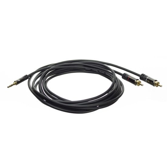 ACT AC3605 câble audio 1,5 m 3,5mm 2 x RCA Noir