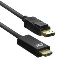 ACT AC7550 câble vidéo et adaptateur 1,8 m DisplayPort HDMI Type A (Standard) Noir ACT AC7550 câble vidéo et adaptateur 1,8 m DisplayPort HDMI Type A (Standard) Noir