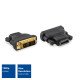 ACT AC7565 câble vidéo et adaptateur DVI-D HDMI Type A (Standard) Noir