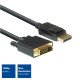 ACT AC7505 câble vidéo et adaptateur 1,8 m DisplayPort DVI Noir