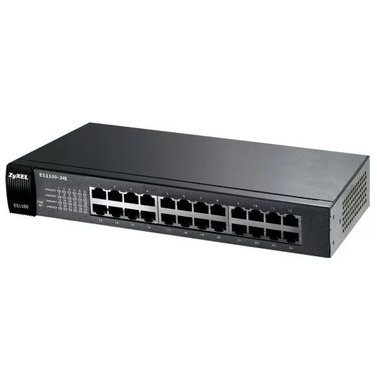 Zyxel ES1100-24E Non-géré Noir Zyxel ES1100-24E Non-géré Noir