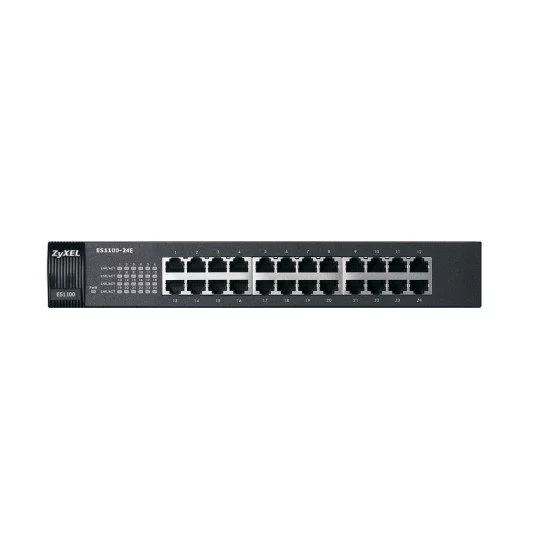 Zyxel ES1100-24E Non-géré Noir Zyxel ES1100-24E Non-géré Noir