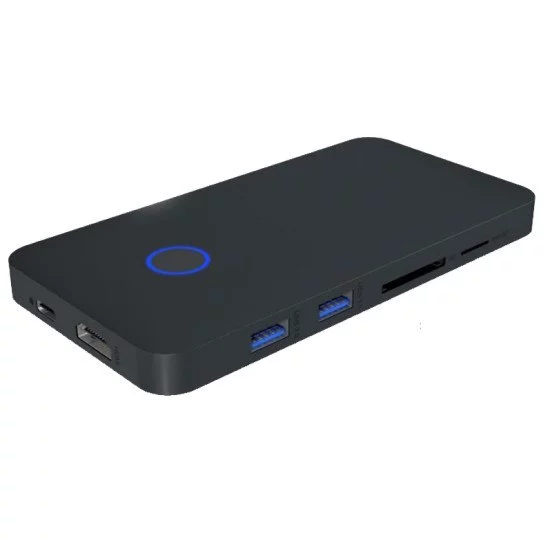 ICY BOX IB-DK2108M-C Avec fil USB 3.2 Gen 1 (3.1 Gen 1) Type-C Anthracite ICY BOX IB-DK2108M-C Avec fil USB 3.2 Gen 1 (3.1 Gen 1) Type-C Anthracite