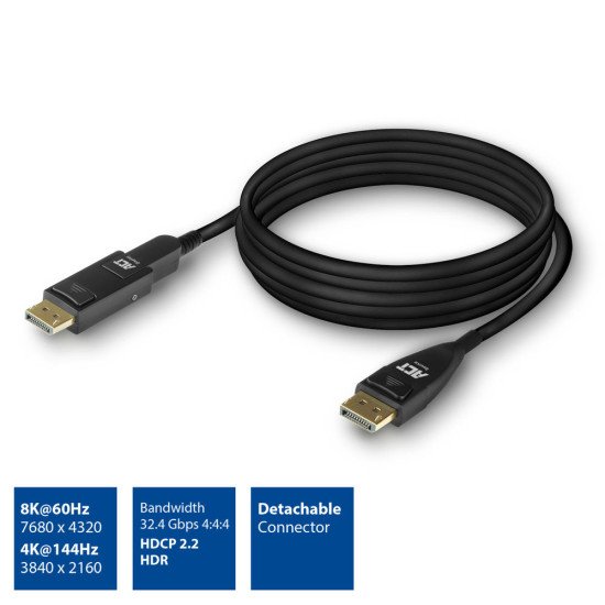ACT AK4150 câble DisplayPort 10 m Noir