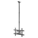 Manhattan Support plafond pour TV/moniteurs, pour écrans de 37" à 65", hauteur réglable 70–157 cm, Compatibilité VESA : de 200x200 à 600x400 mm (vérifiez les dimensions des quatre trous de fixation à l'arrière), charge max. 50 kg