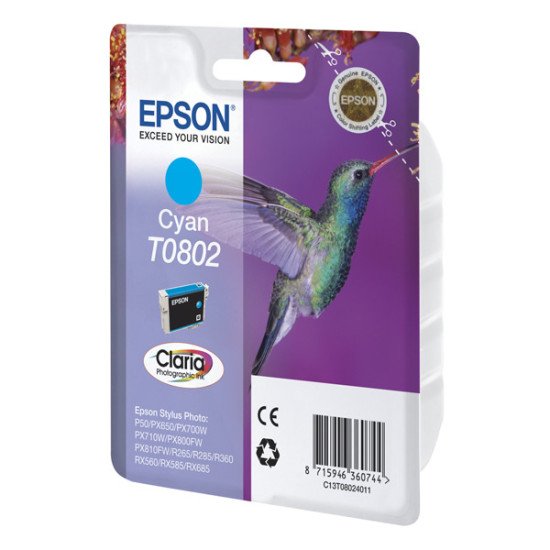 Epson T0802 Cartouche encre Cyan