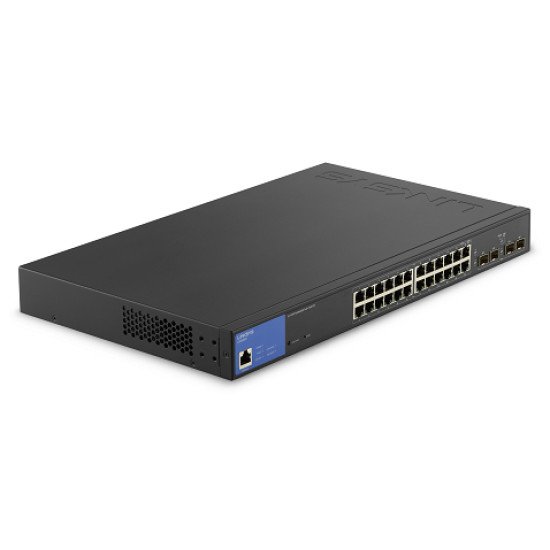 Linksys LGS328PC commutateur réseau Géré L2 Gigabit Ethernet (10/100/1000) Connexion Ethernet, supportant l'alimentation via ce port (PoE)