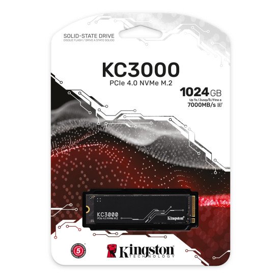 Kingston Technology KC3000 M.2 1024 Go PCI Express 4.0 3D TLC NVMe