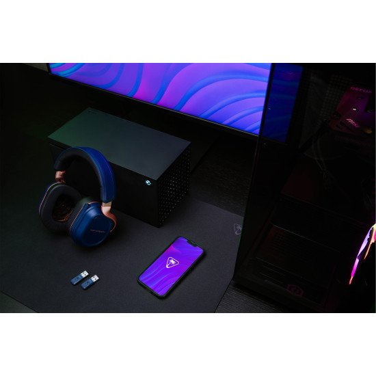 Turtle Beach Casque gaming amplifié multiplateforme sans fil Stealth 700 pour Xbox Series X|S, Xbox One, PC et mobile - Haut-parleurs 60 mm, microphone avec isolation acoustique par l'IA, Bluetooth. Batterie 80 heures – Cobalt Turtle Beach Casque gaming amplifié multiplateforme sans fil Stealth 700 pour Xbox Series X|S, Xbox One, PC et mobile - Haut-parleurs 60 mm, microphone avec isolation acoustique par l'IA, Bluetooth. Batterie 80 heures – Cobalt