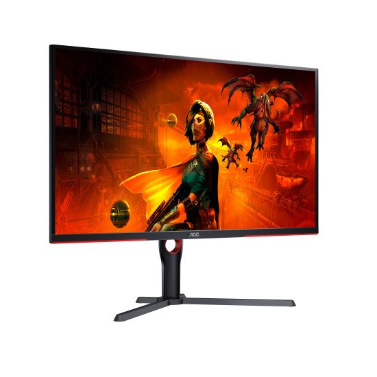 AOC G3 U32G3X LED display 80 cm (31.5") 3840 x 2160 pixels 4K Ultra HD Noir, Rouge