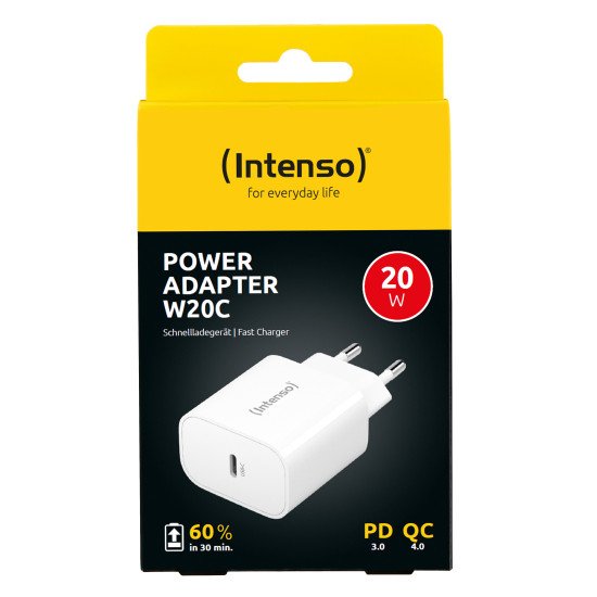 Intenso POWER ADAPTER USB-C/7802012 Universel Blanc Secteur Charge rapide Intérieure