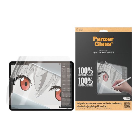 PanzerGlass ® GraphicPaper® Screen Protector iPad Pro 12.9'' (2018, 2020, 2021, 2022) | Ultra-Wide Fit Protection d'écran transparent Apple 1 pièce(s)