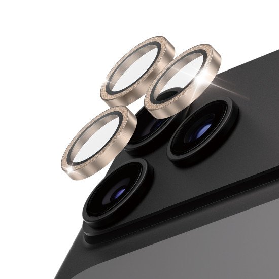 PanzerGlass ® Hoops® Camera Lens Protector Glitter Gold iPhone 2026 Pro | 2026 Pro Max Protection d'écran transparent 1 pièce(s)