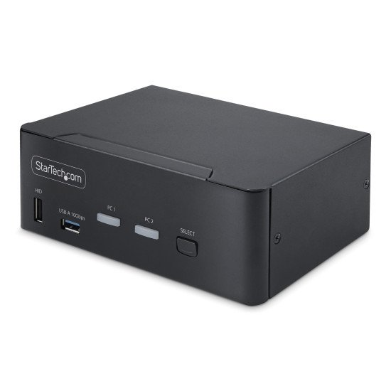 StarTech.com Switch KVM DisplayPort 2 Ports, 8K 60Hz / 4K 144Hz, DP 1.4, 2 Ports USB 10Gbps, 4 Ports USB HID, Commutateur KVM, Commutation par Touches de Raccourci, Conforme TAA StarTech.com Switch KVM DisplayPort 2 Ports, 8K 60Hz / 4K 144Hz, DP 1.4, 2 Ports USB 10Gbps, 4 Ports USB HID, Commutateur KVM, Commutation par Touches de Raccourci, Conforme TAA
