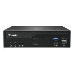 Shuttle XPС slim DH610V2 barebone PC/ poste de travail 1,35L mini PC Noir Intel H610 LGA 1700