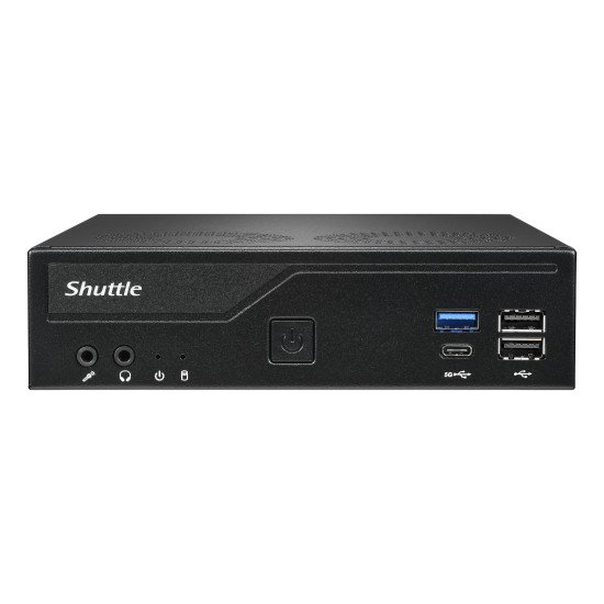 Shuttle XPС slim DH610V2 barebone PC/ poste de travail 1,35L mini PC Noir Intel H610 LGA 1700