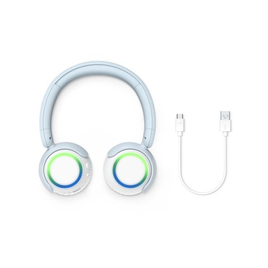 Philips TAK4200B Casque Avec fil &sans fil Arceau Appels/Musique Bluetooth Blanc, Bleu