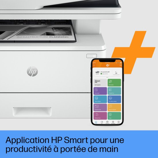 HP LaserJet Pro Imprimante HP MFP 4102fdwe, Noir et blanc HP LaserJet Pro Imprimante HP MFP 4102fdwe, Noir et blanc