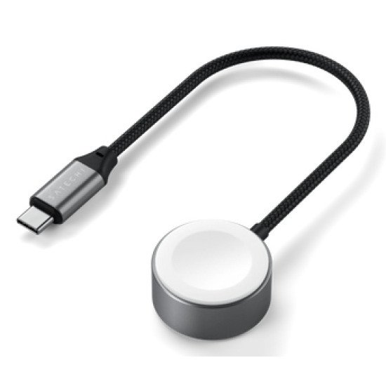 Satechi ST-QCAWM chargeur d'appareils mobiles Smartwatch Blanc, Gris USB Recharge sans fil Intérieure