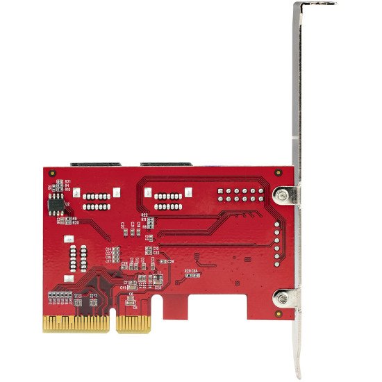 StarTech.com Carte PCI Express SATA 6 ports - Carte Contrôleur PCIe SATA - 6Gbps - ASM1166 Non-Raid - Convertisseur PCI Express 3.0 vers SATA - Connecteurs SATA Empilés - Carte d'Extension SATA