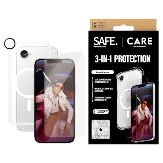 PanzerGlass CRNCHFUG29845 écran et protection arrière de téléphones portables Protecteur de dos/écran Apple 1 pièce(s)