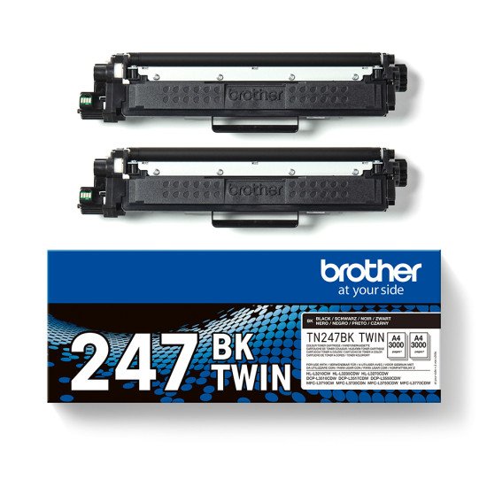 Brother TN-247BKTWIN Cartouche de toner 2 pièce(s) Original Noir