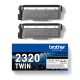 Brother TN-2320TWIN Cartouche de toner 1 pièce(s) Original Noir