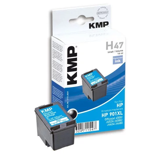KMP H47 cartouche d'encre 1 pièce(s) Rendement élevé (XL) Noir KMP H47 cartouche d'encre 1 pièce(s) Rendement élevé (XL) Noir