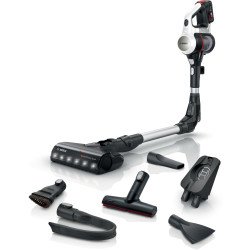 Bosch Unlimited 7 Aspirateur balai Batterie Sec Sans sac Noir, Argent, Blanc