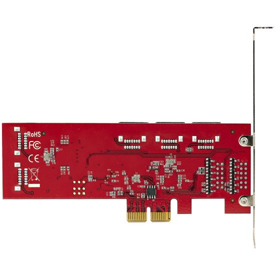 StarTech.com Carte PCI Express SATA 10 ports - Carte Contrôleur PCIe SATA - 6Gbps - ASM1166 Non-Raid - Convertisseur PCI Express 2.0 vers SATA - Connecteurs SATA Empilés - Carte d'Extension SATA