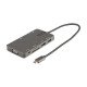 StarTech.com Adaptateur Multiport USB-C - Dock de voyage HDMI 4K 30Hz ou VGA - Hub USB 3.0 5Gbps (Ports USB A / USB C) - 100W Power Delivery - SD/Micro SD - GbE - Mini Dock USB Type-C - Câble 30cm