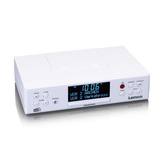 Lenco KCR-190 Cuisine Analogique et numérique Blanc Lenco KCR-190 Cuisine Analogique et numérique Blanc