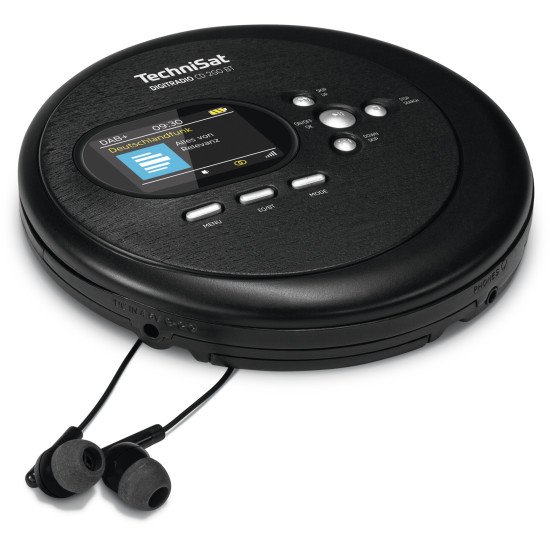 TechniSat DIGITRADIO CD 2GO BT Lecteur CD portable Noir