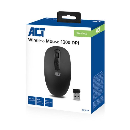 ACT AC5110 souris Ambidextre RF sans fil 1200 DPI