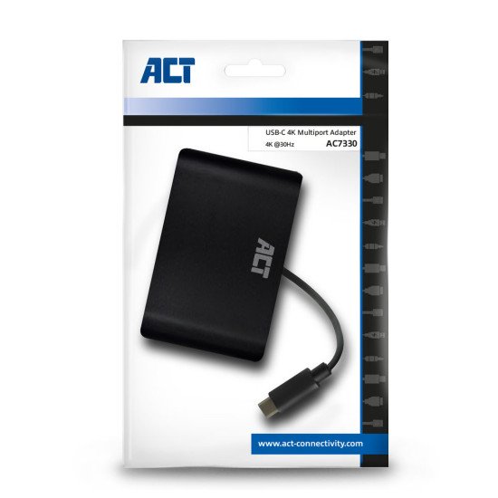 ACT AC7330 adaptateur graphique USB 4096 x 2160 pixels Noir